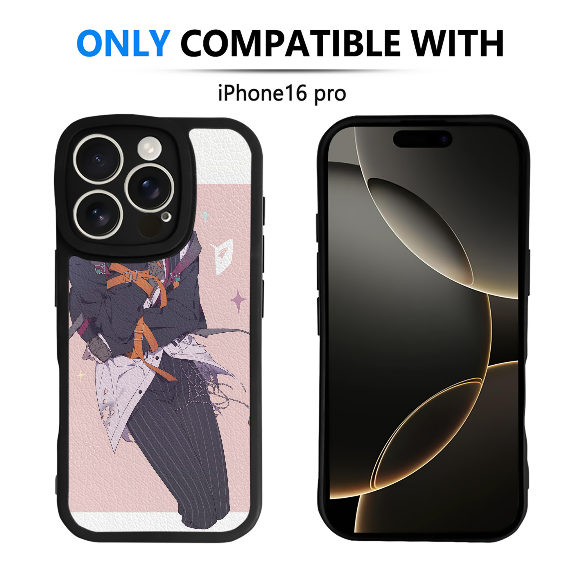 （画像用） 文豪ストレイドッグス Bungo Stray Dogs 【iPhone 16シリーズ対応】シリコンスマホケース（レザー調） 材質：シリコン